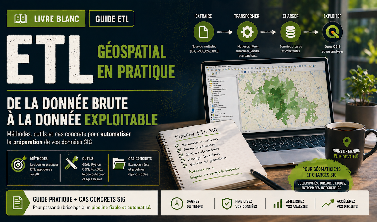 Pipeline ETL géospatial — préparation de données avant QGIS avec ogr2ogr et Python